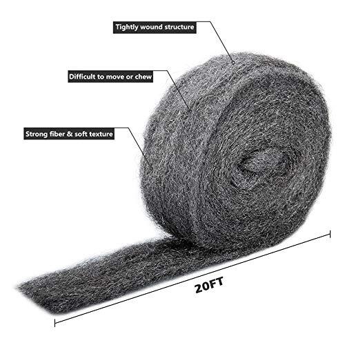 30ft Steel Wool Fill Fabric Coarse Wire Hardware Cloth DIY Kit for Wall Garage