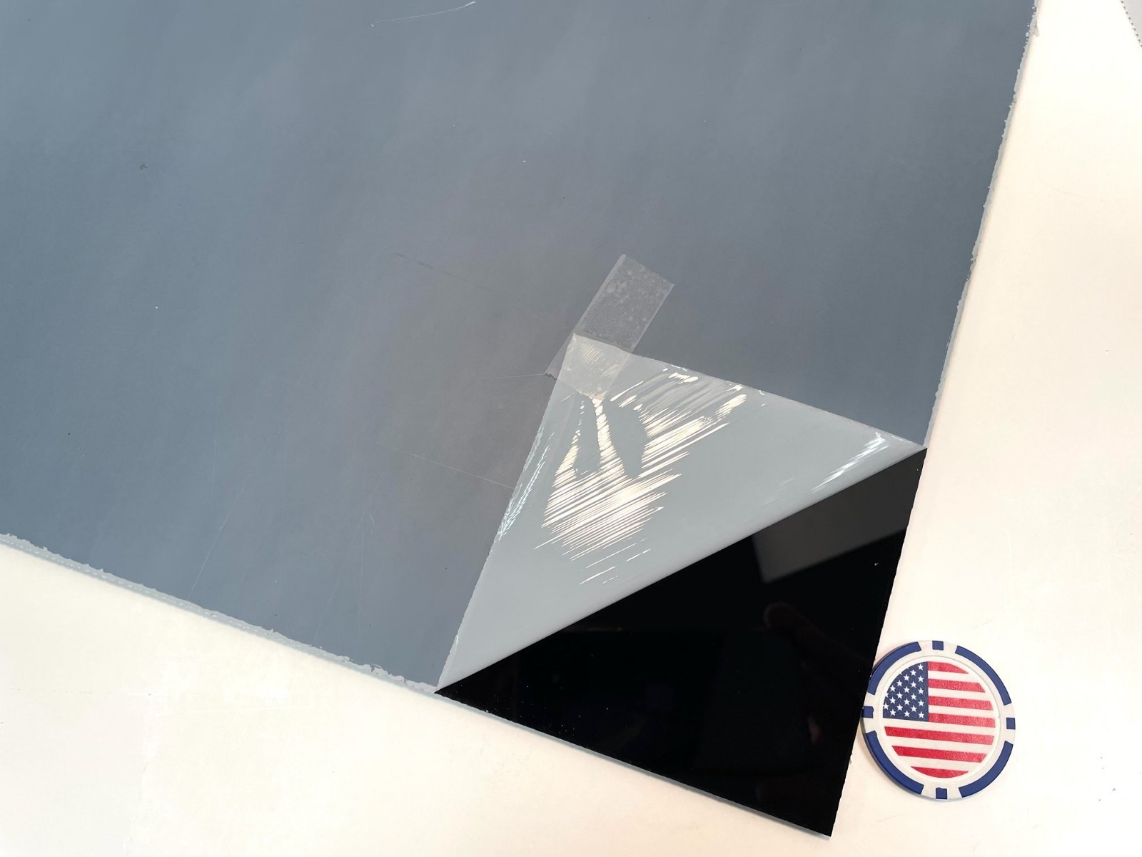 Polycarbonate Plastic Sheet Black 3/16″ x 12″ x 12″ , Lexan panel