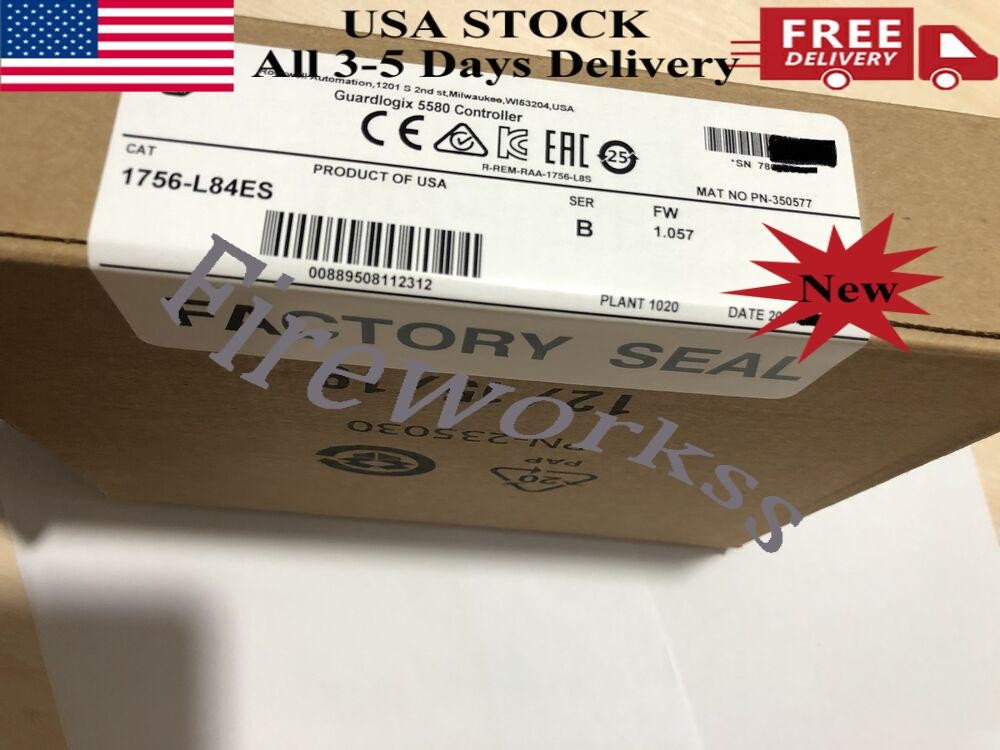 Allen-Bradley 1756-L84ES Guardlogix 5580 Controller Safety Processor 1756L84ES