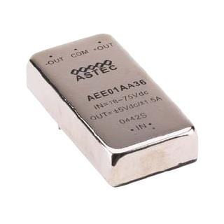 1Pcs AEE01AA36-LS Isolated DC/DC Converters 15W 18-75Vin Dual 5V, 1.5A