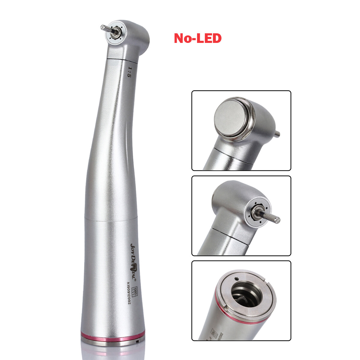 Dental 1:5 Handpiece Fiber Optic Contra Angle fit E-type LED Electric Motor
