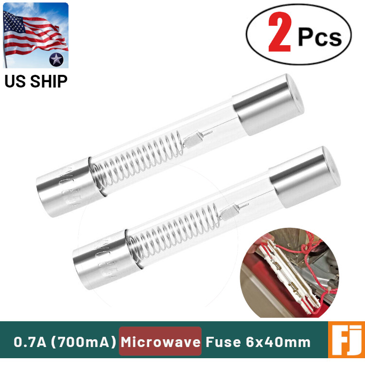 2 Pcs | 0.7A 700mA 5KV | 6x40mm High Voltage | Microwave Oven Fuse | US Ship