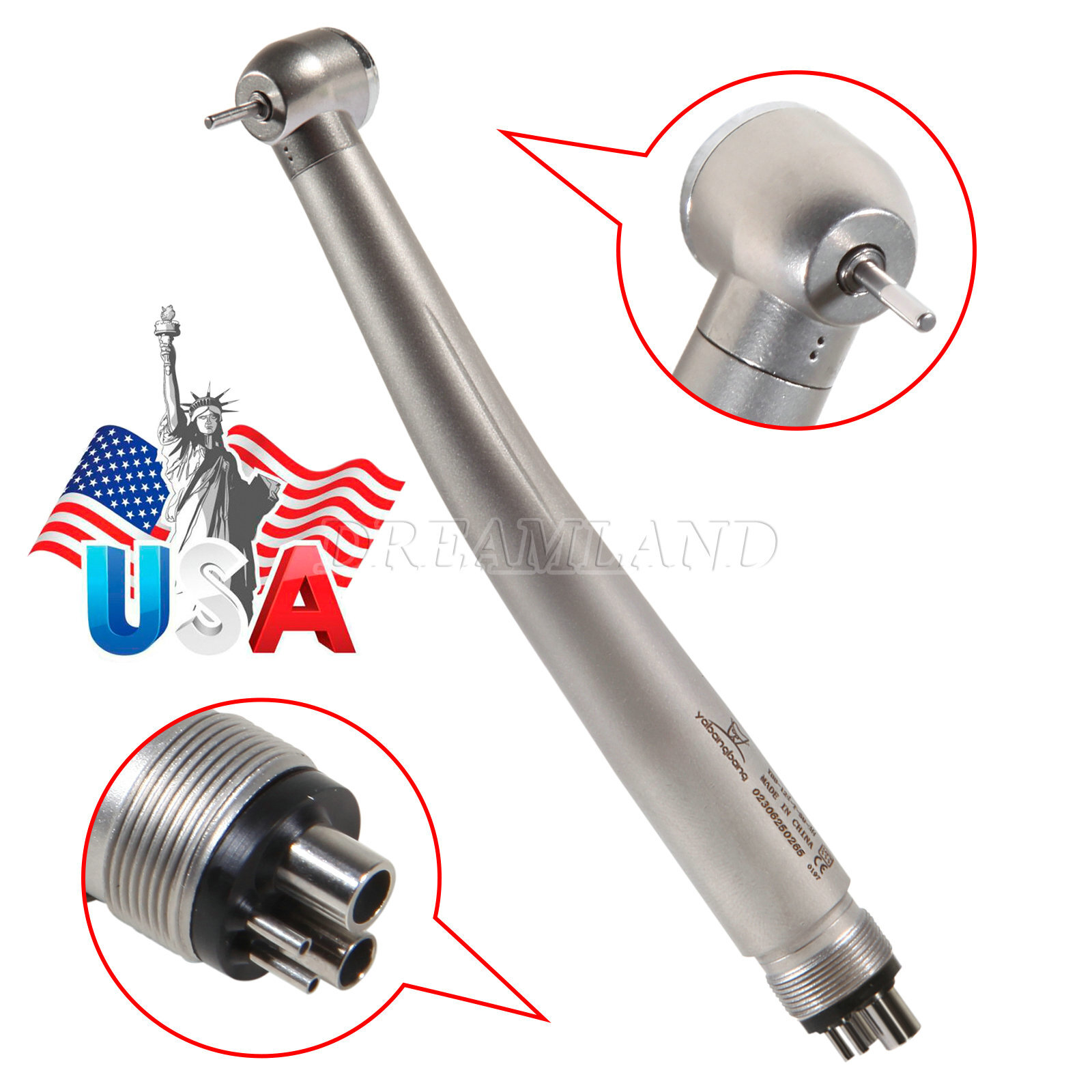 1-10 Yabangbang Dental LED E-generator/ High Speed Handpiece 4/2 Hole NSK Style