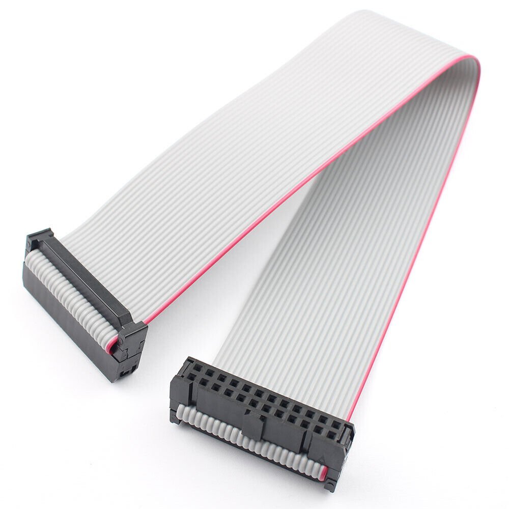 1Pcs 2.54mm Pitch 2×12 Pin 24P 24 Pin Wire Extension IDC Flat Ribbon Cable 30CM