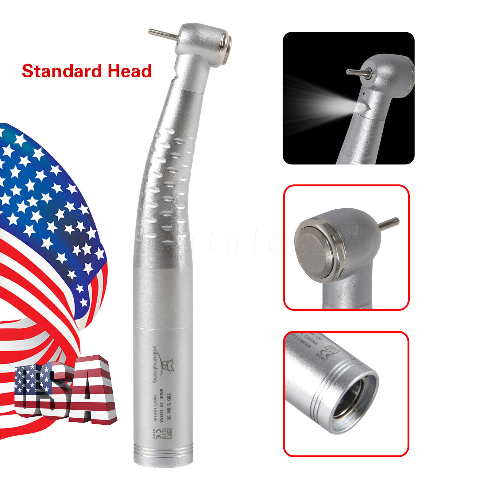 KaVo Style Dental Fiber Optic LED Handpiece Fast High Speed /LED Coupler 4/6Hole