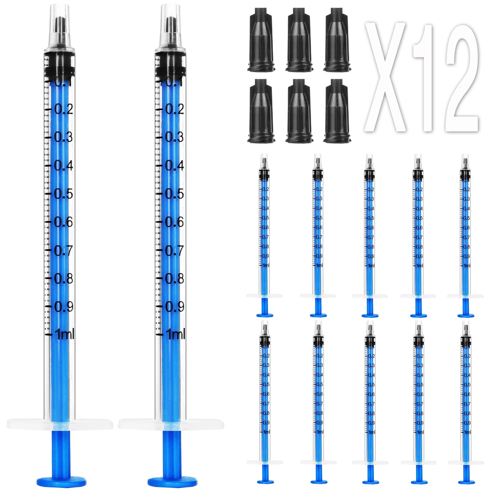 1ml Syringe Without Needle – 1 ml Small Plastic Syringes Sterile 1ML, 1ML