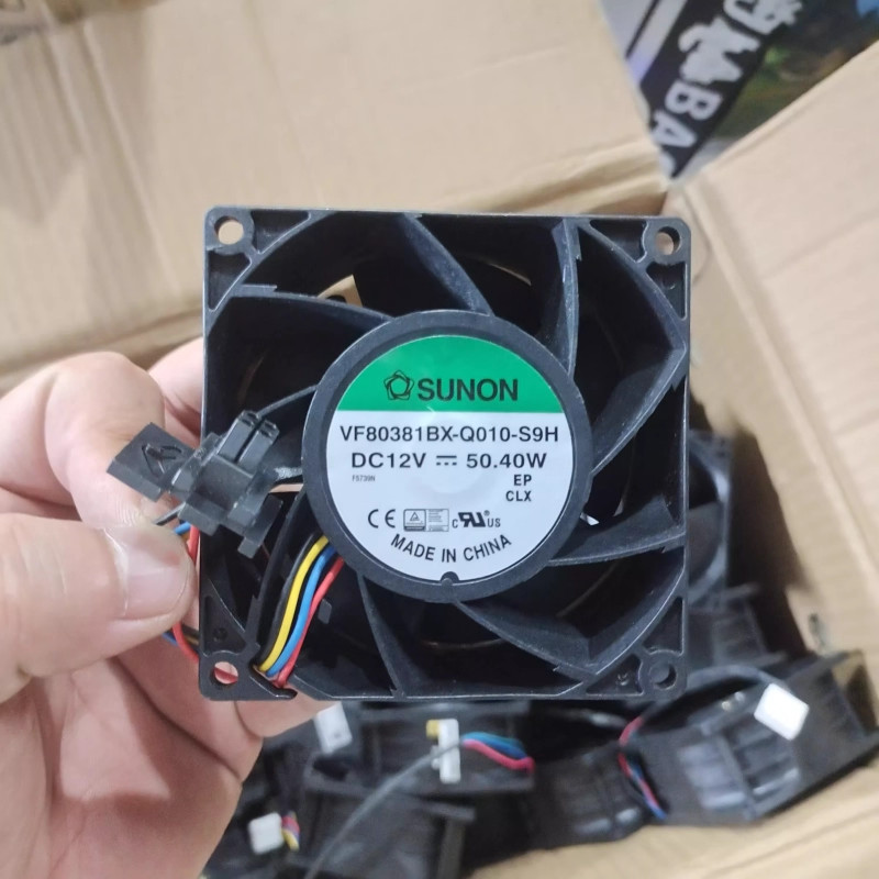 SUNON VF80381BX-Q010-S9H DC12V 50.4W 4.2A 8038 8CM 4-Wire Cooling Fan