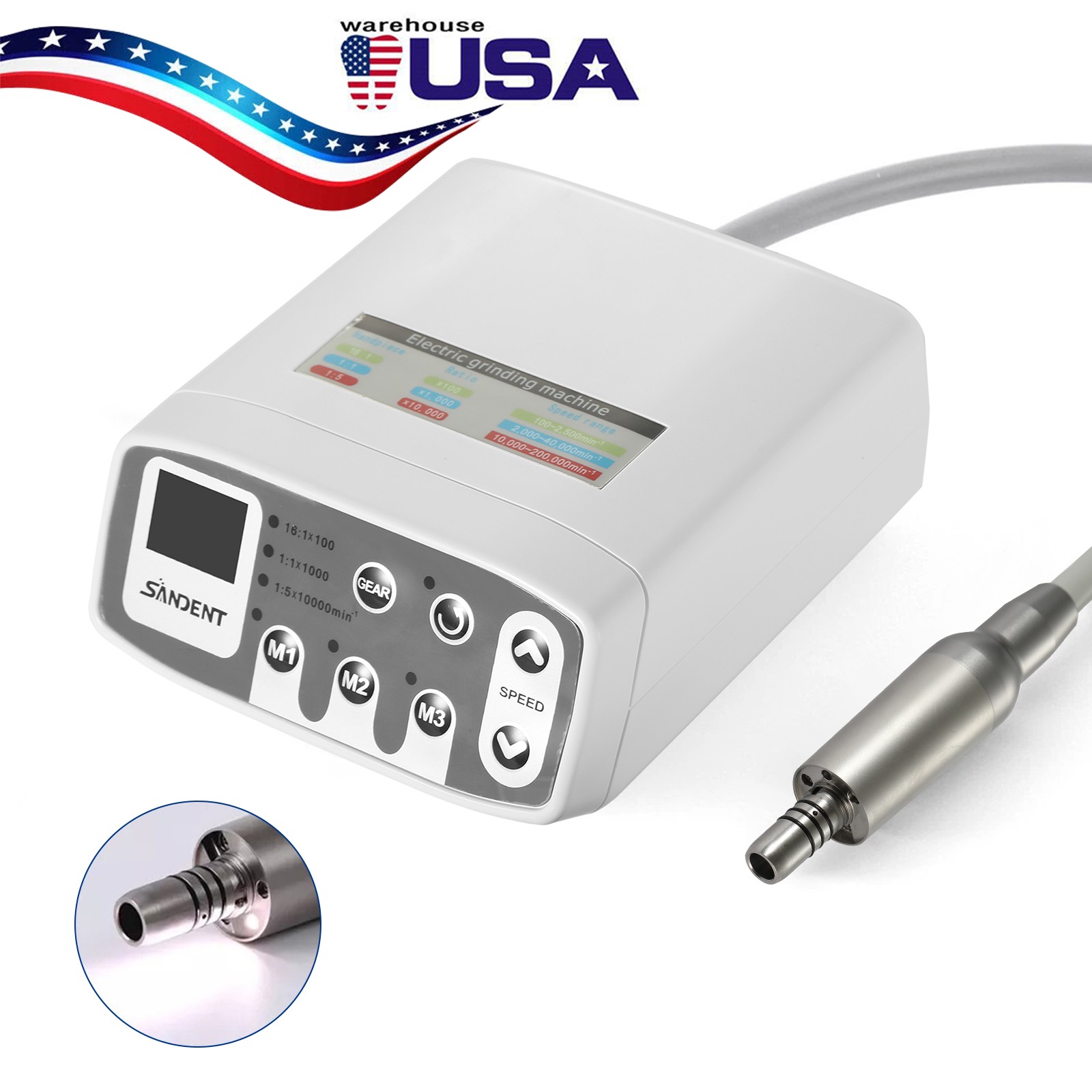 Dental Brushless LED Micro Motor Fiber Optic Electric Micromotor Handpiece Tool
