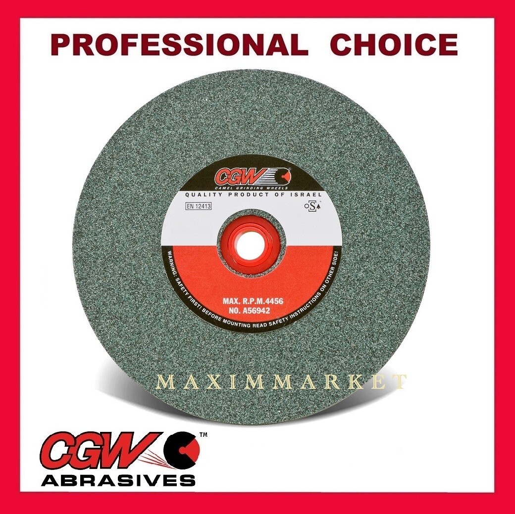 6″ x 1″ x 1″ CGW Bench Grinding Wheel Green Silicon Carbide Choice of Grit