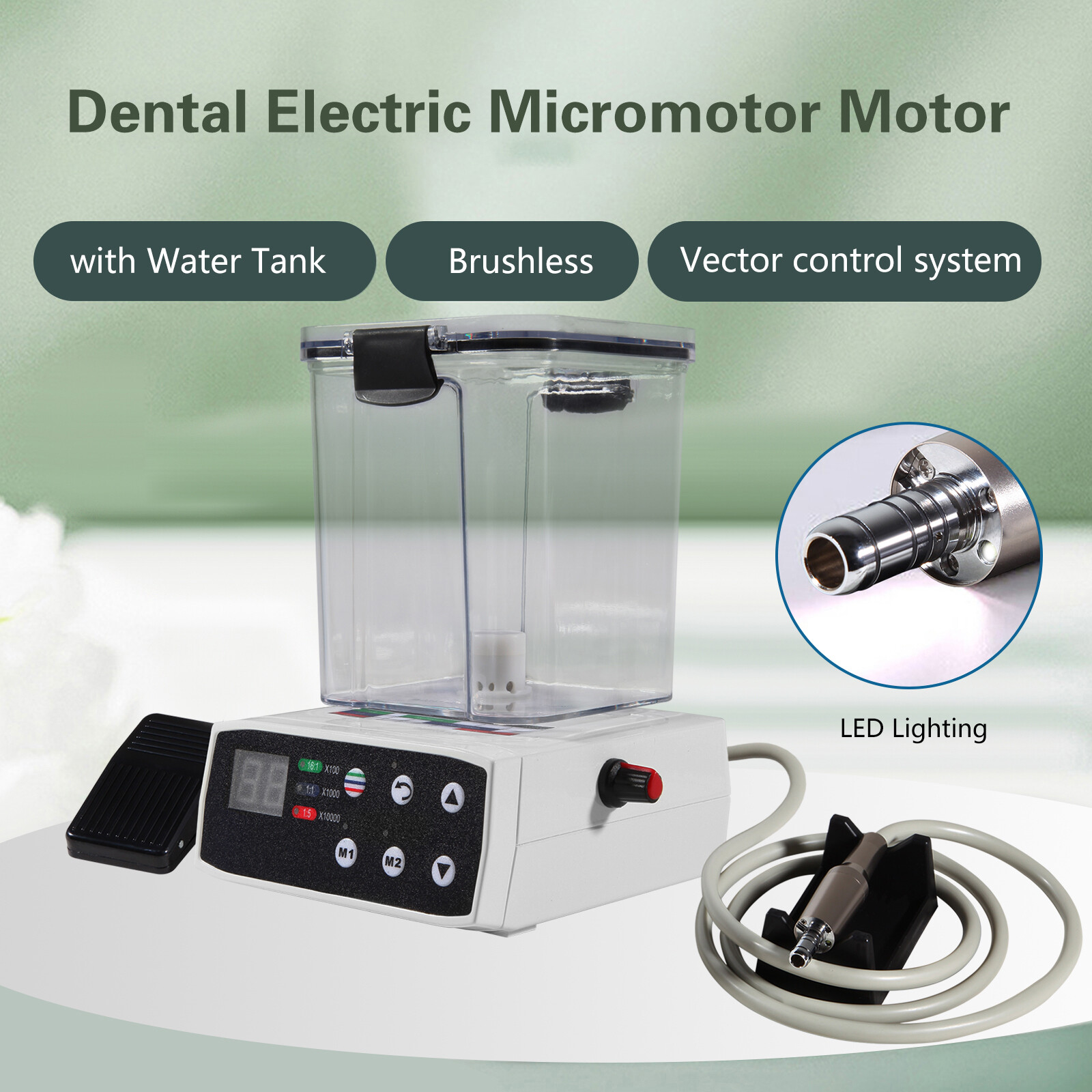 Dental LED Brushless Electric Micromotor/1:1 1:5 Increasing Handpiece F/Practice