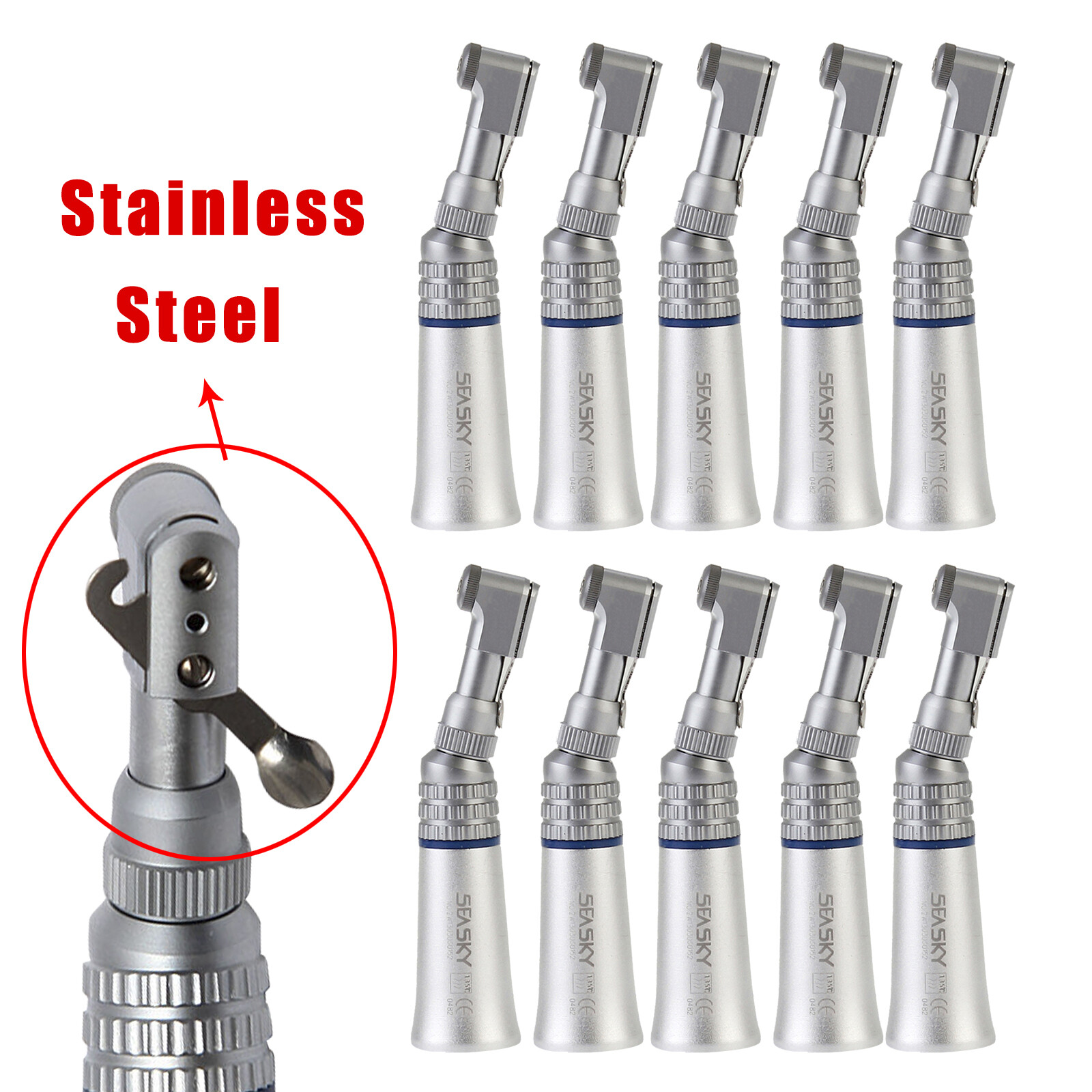 USA SEASKY Dental Slow Low Speed Handpiece Contra Angle Latch E-Type EX203c AP