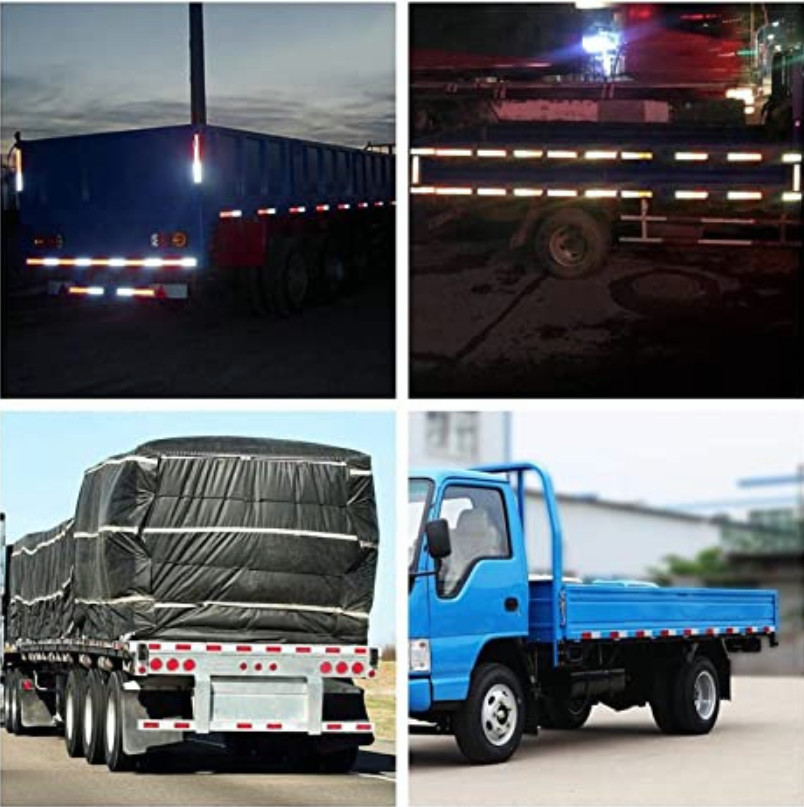 2”x50’ Reflective Conspicuity Tape DOT-C2 Approved Red/White for Trailers 1 Roll
