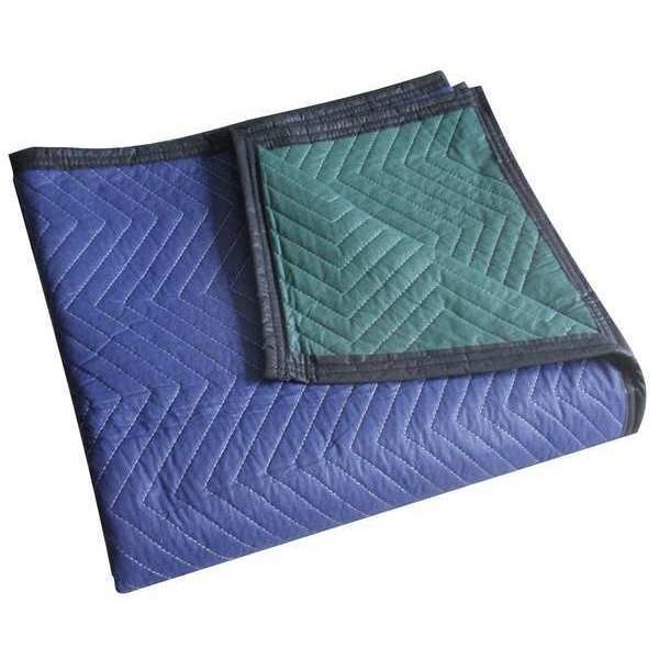 Moving Blanket Pad Protecting Furniture 72″ x 80″ Nonwoven Quilted Blue/Green