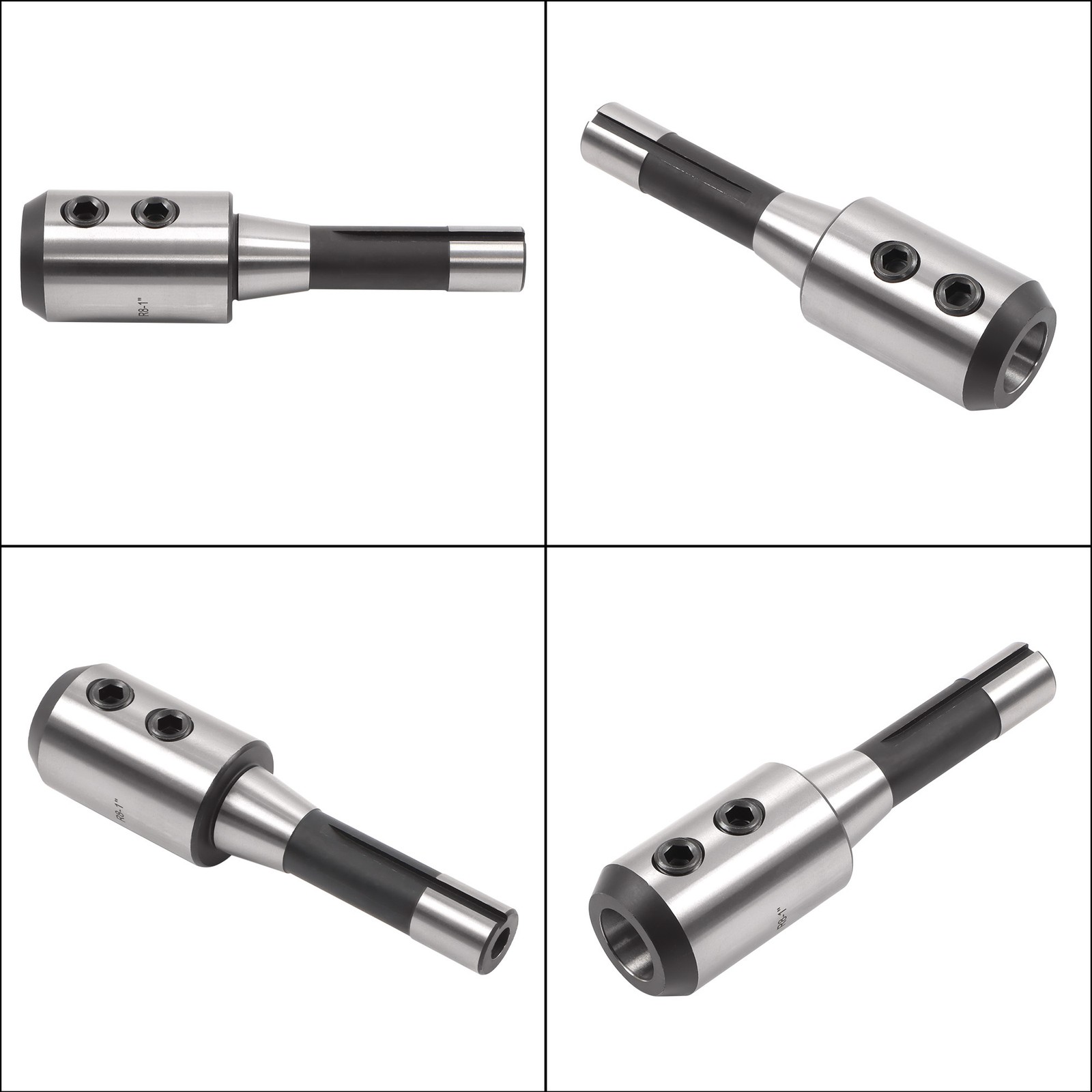 1 Inch Hardened Steel End Mill Holder R8 Shank Adapter Milling Cutter Set