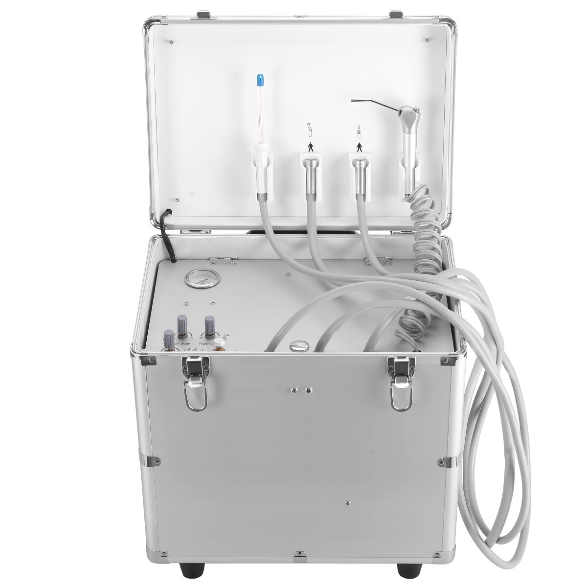 Portable Dental Delivery Unit Treatment Air Compressor Syringe Suction 4 Hole