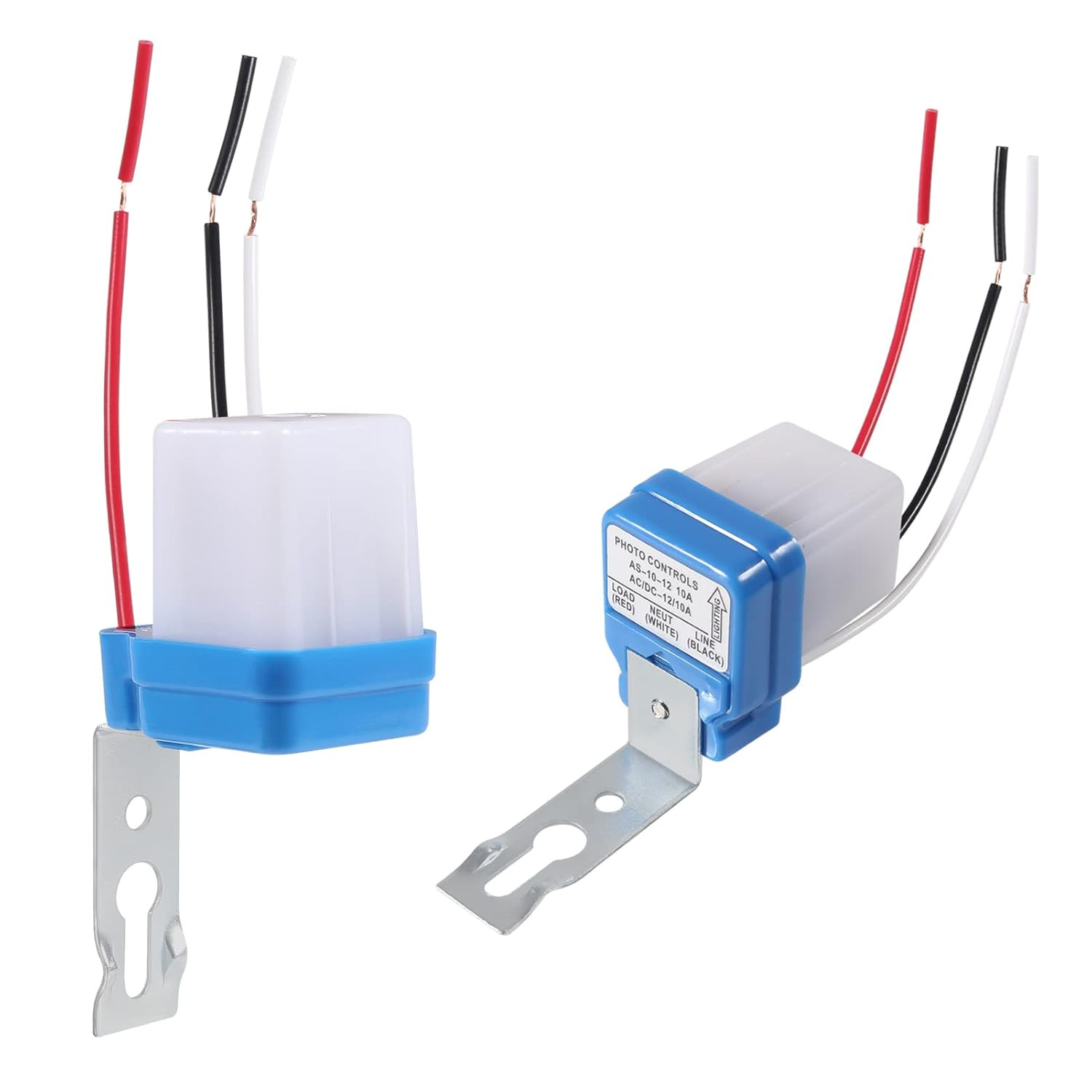 6Pcs 12V Photocell Switch 10A Auto On/Off Photocell Light Sensor Switch Automati