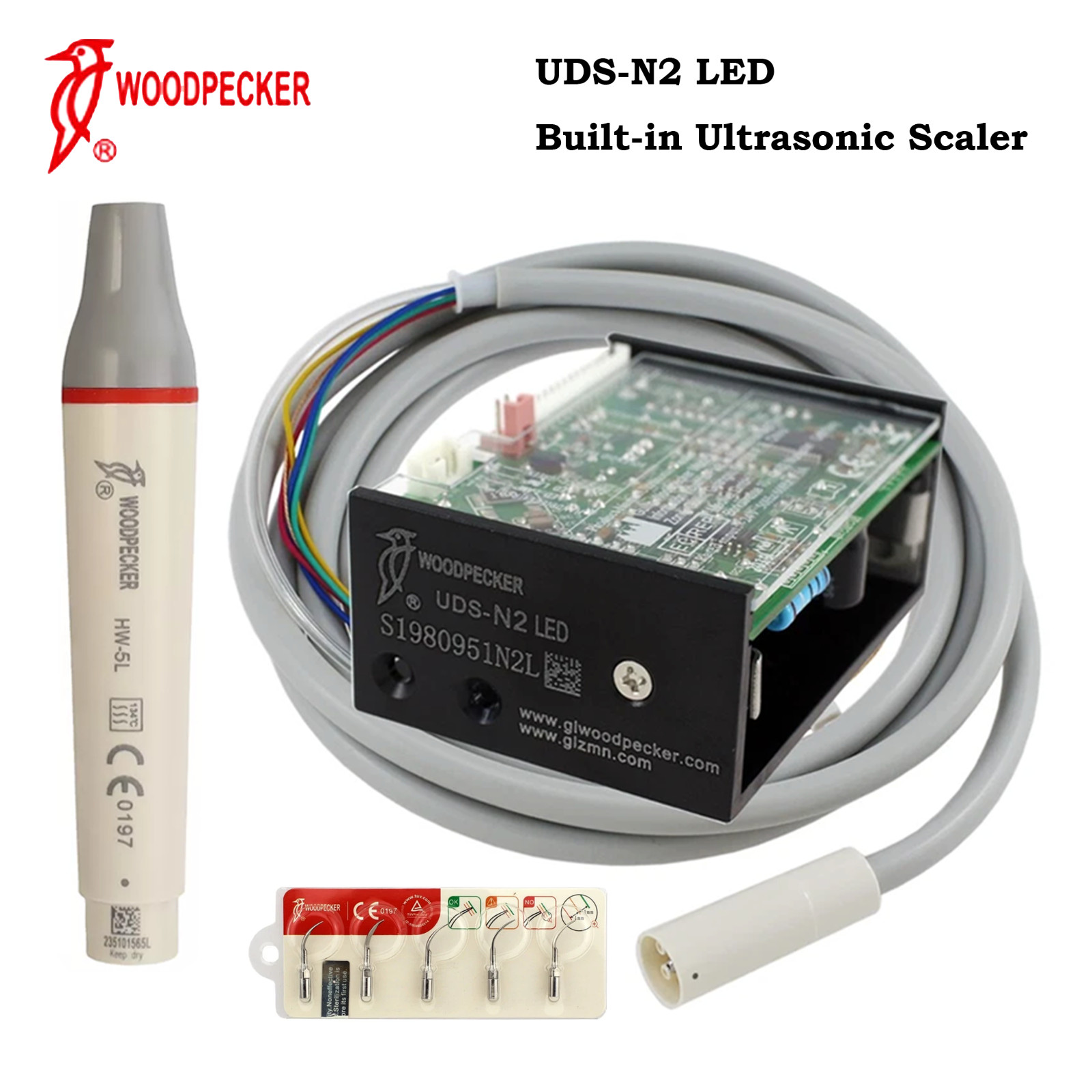 Woodpecker DTE Dental Ultrasonic Scaler N2 N3 V2 V3 LED Handpiece EMS SATELEC