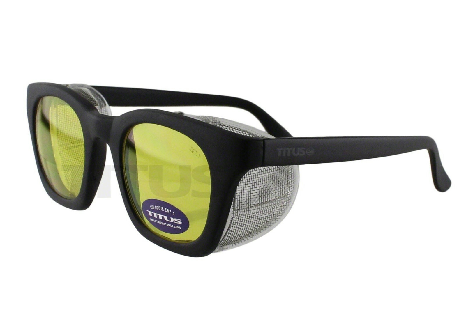 Titus G12 Retro Safety Glasses w/ Side Shields Z87 Ansi DOT Motorcycle Shooting