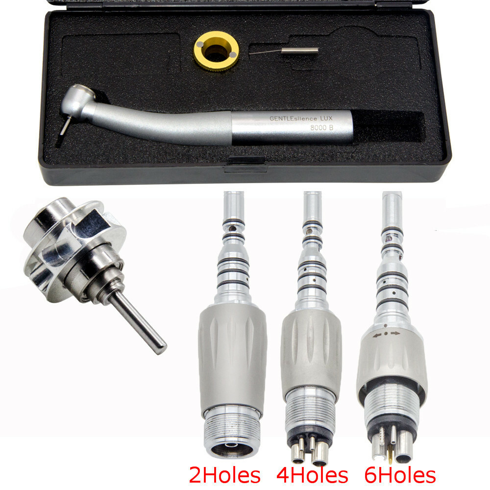 2/4/6Hole Coupler Dental LUX 8000B LED Fiber High Speed Handpiece KAVO Style