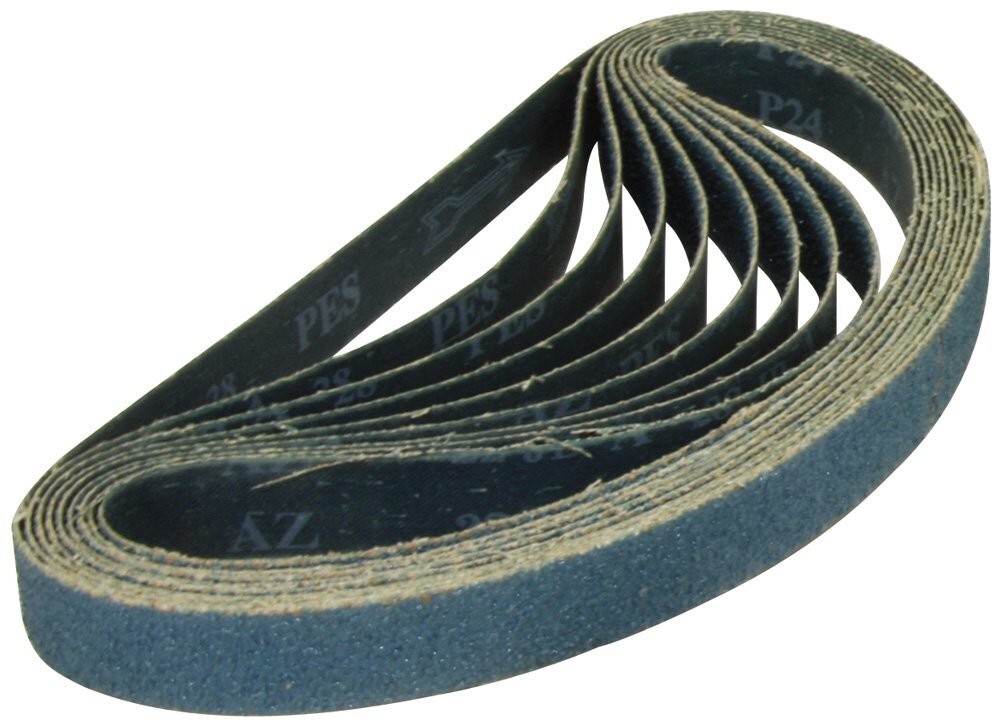 1-1/2″ x 30″ Inch Zirconia Pipe and Tube Sanding Belt Kit 36 Grit – 10 PACK