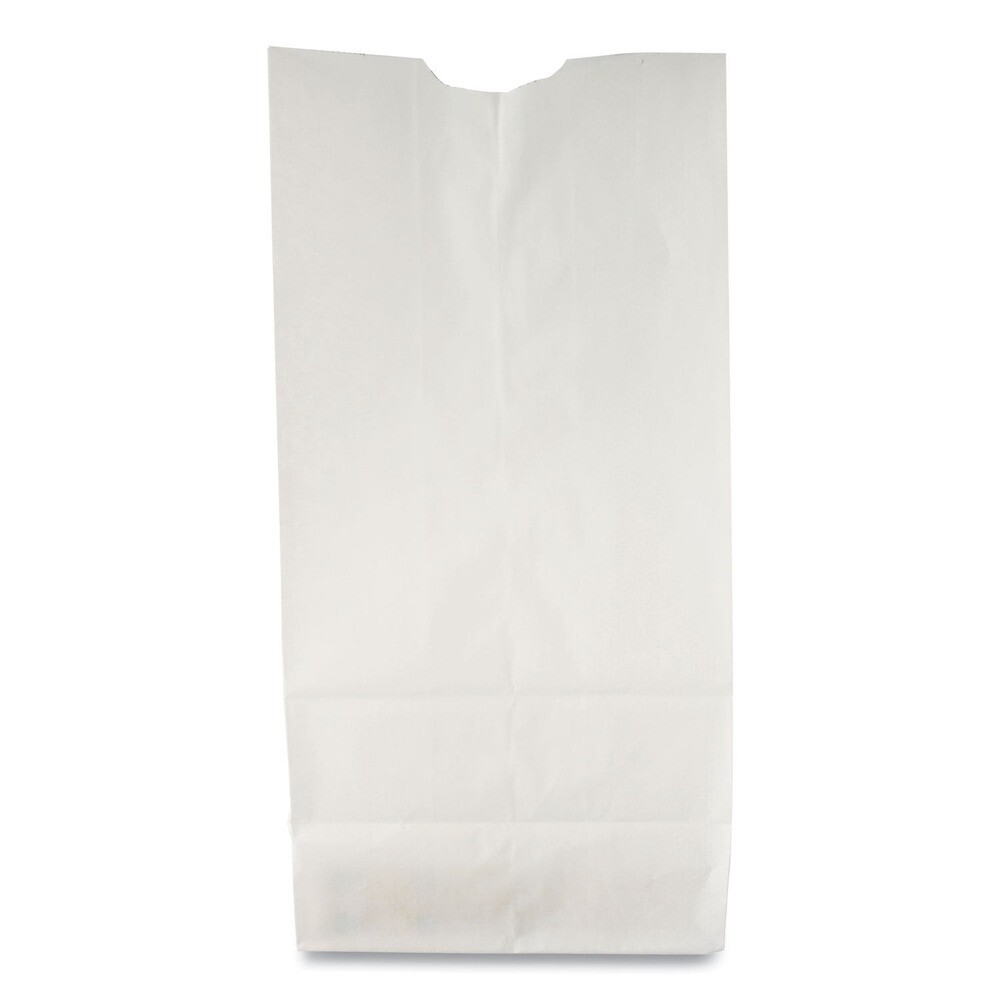 General GW10500 6.31 x 4.19 x 13.38 #10 Grocery Paper Bags, White (500/Bndl) New