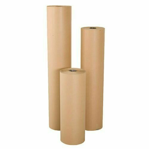 12″ wide x 900′ long 40 lb Rolled Brown Kraft Paper Shipping Void Crafting Fill