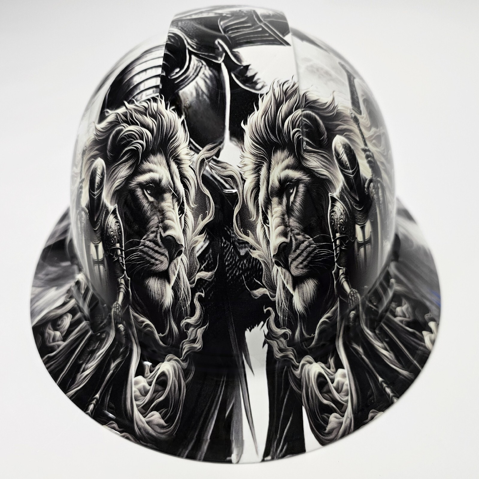 full brim hard hat custom hydro dipped IN WARRIORS OF CHRIST CHRISTIANITY JESUS