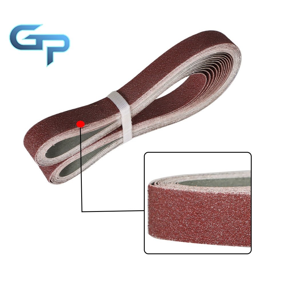 New 1 In x 42 In Sanding Belts 60 80 120 150 240 400 Grits Red Belt Sandpaper