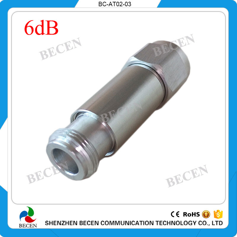 N-JK 2W N 6dB Attenuator Plug male to Jack female rf Coaxial 2Watt DC-3Ghz