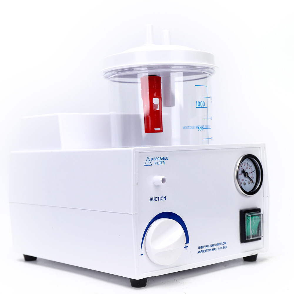 1000mL Portable Phlegm Suction Unit Emergency Medical Vacuum Aspirator Machine