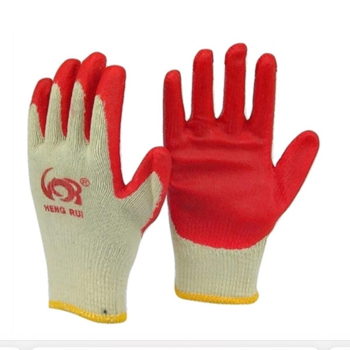 240 pairs latex rubber coated cotton work glove better grip Hand protection
