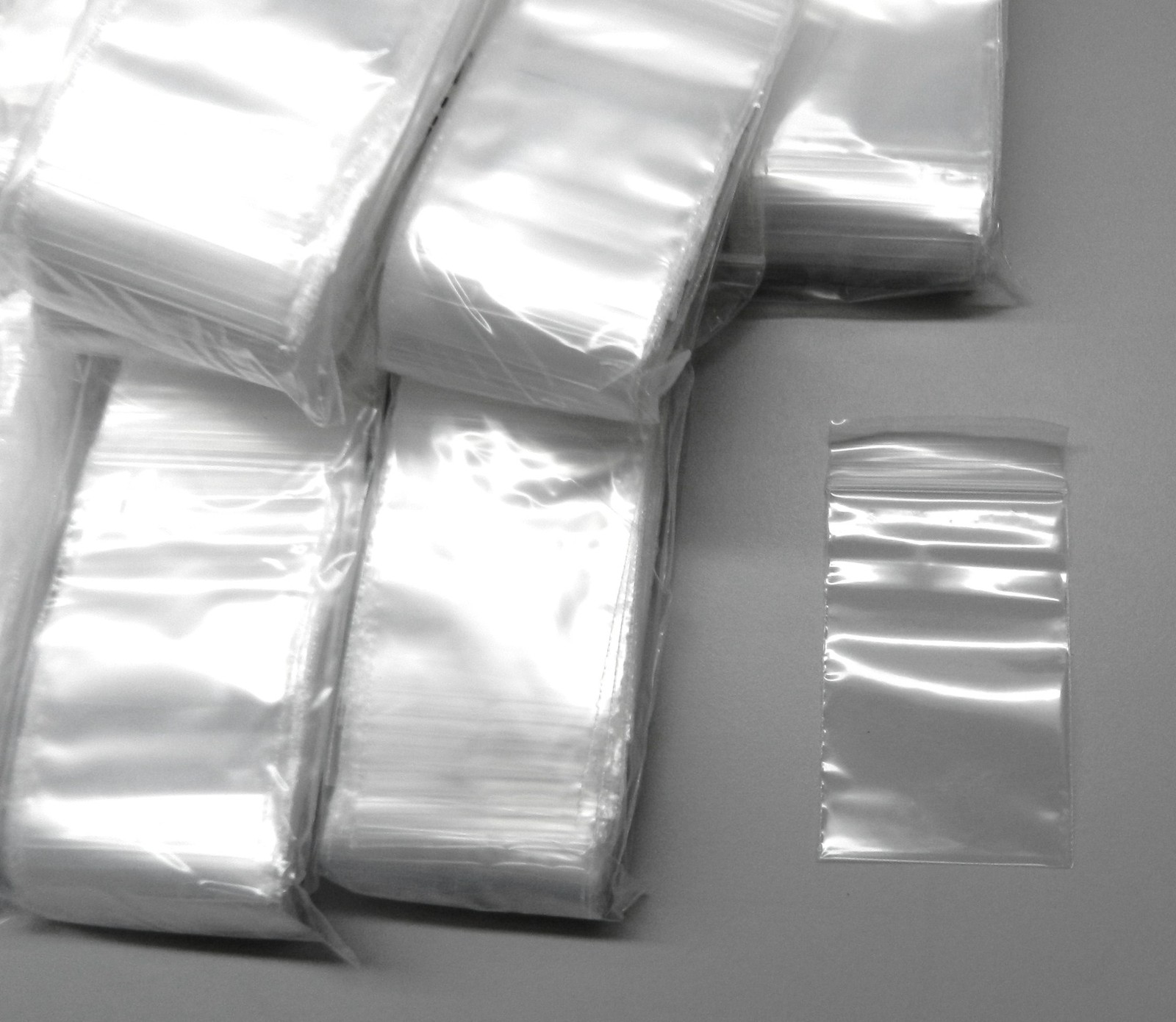1000 Clear 2mil Poly Bags 2″x3″ Reclosable Top Lock Baggies 2×3 1,000
