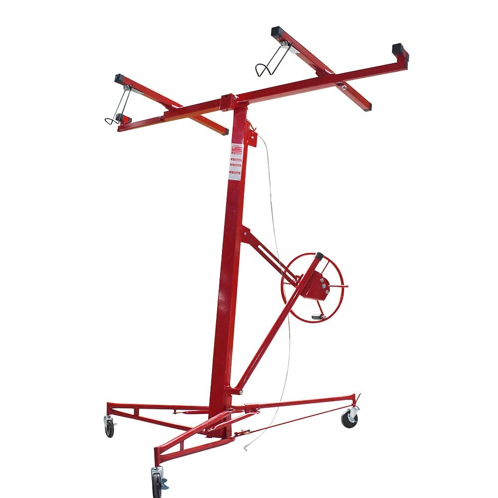16 Ft Drywall Lift Plasterboard Panel Sheetrock Hoist Lifter Carrier Safety Lock
