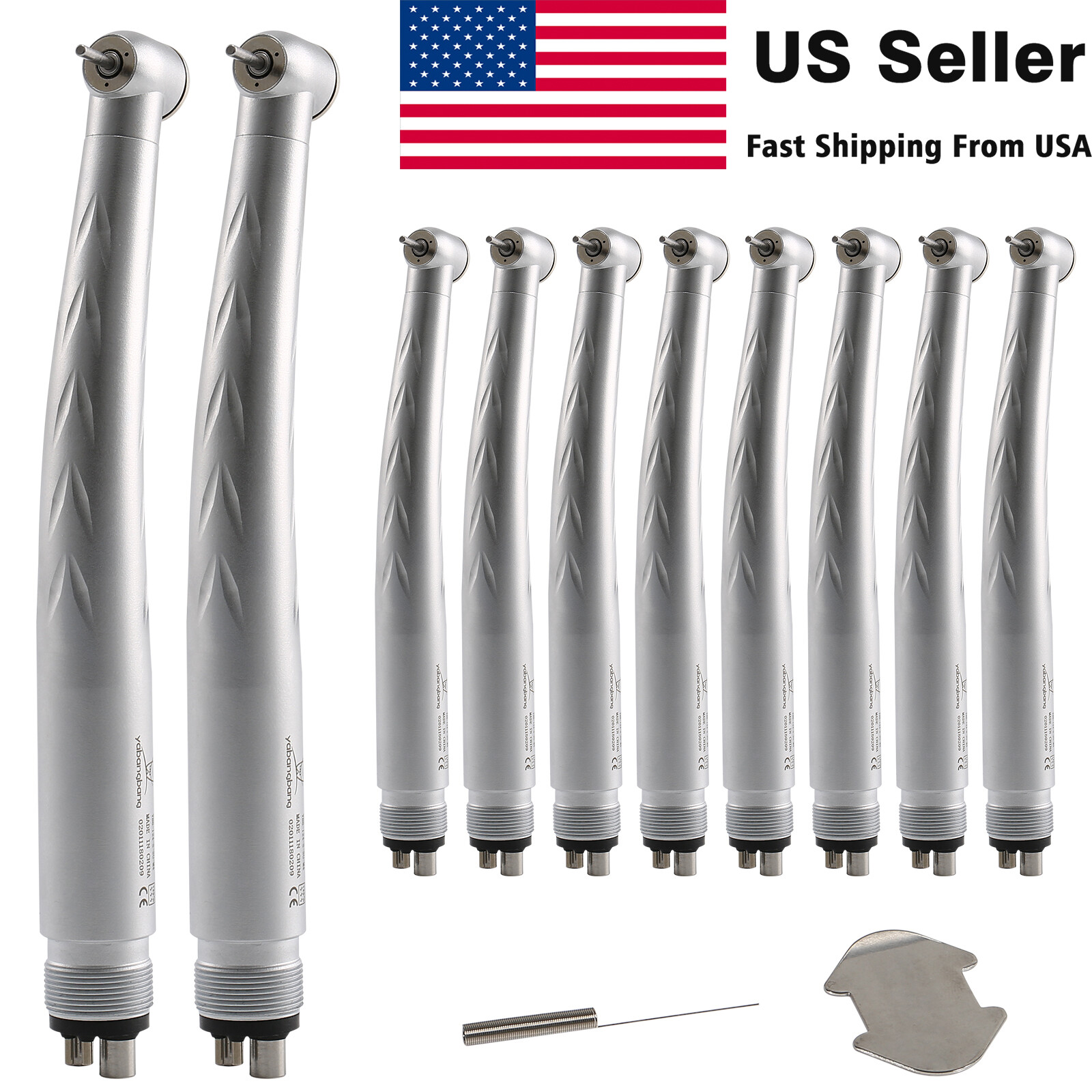 10pcs Dental 3 Spray High Speed Handpiece Turbine USA 4 Hole SALE!!