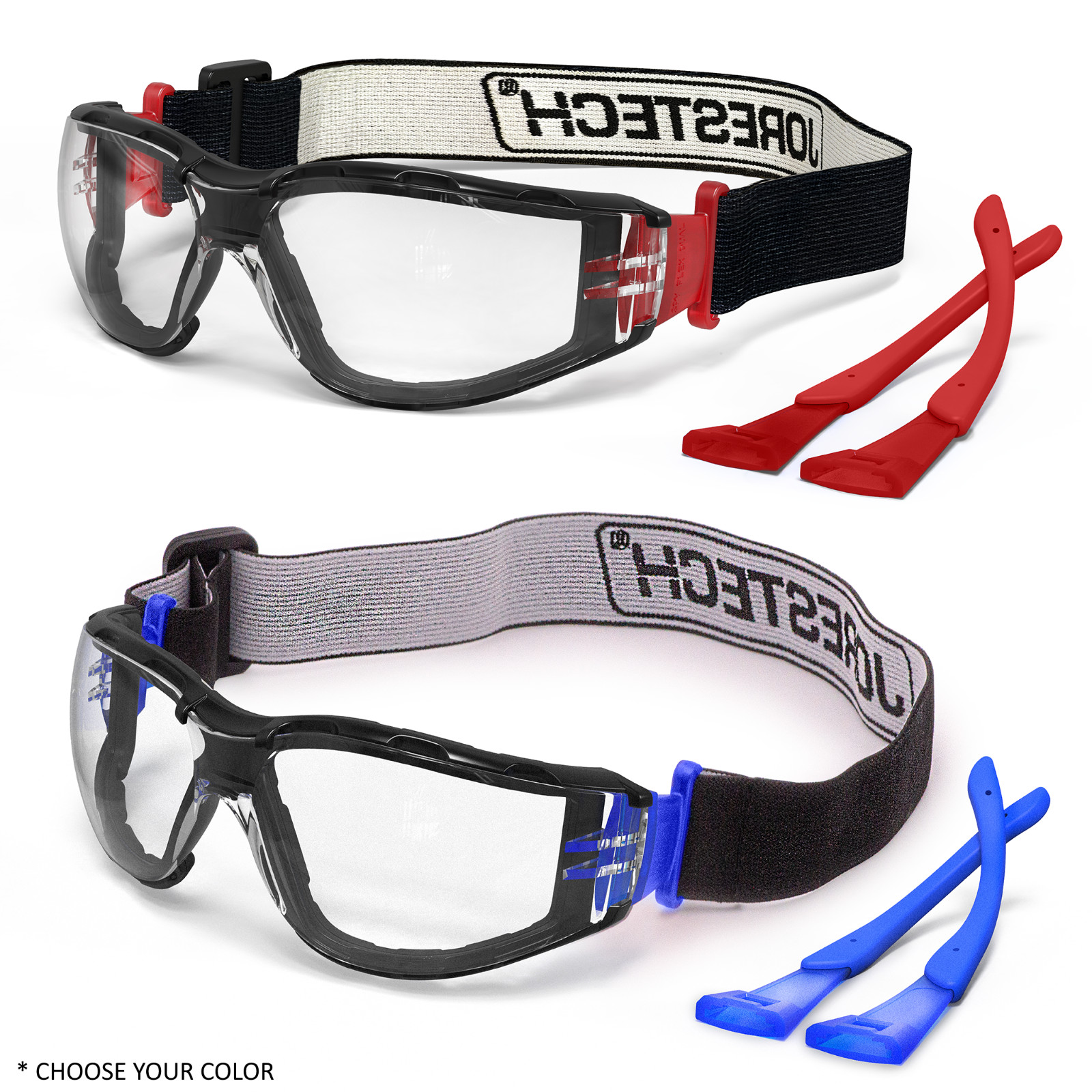 Safety Glasses Goggles Clear hybrid Foam Padded Work Lab Anti fog JORESTECH