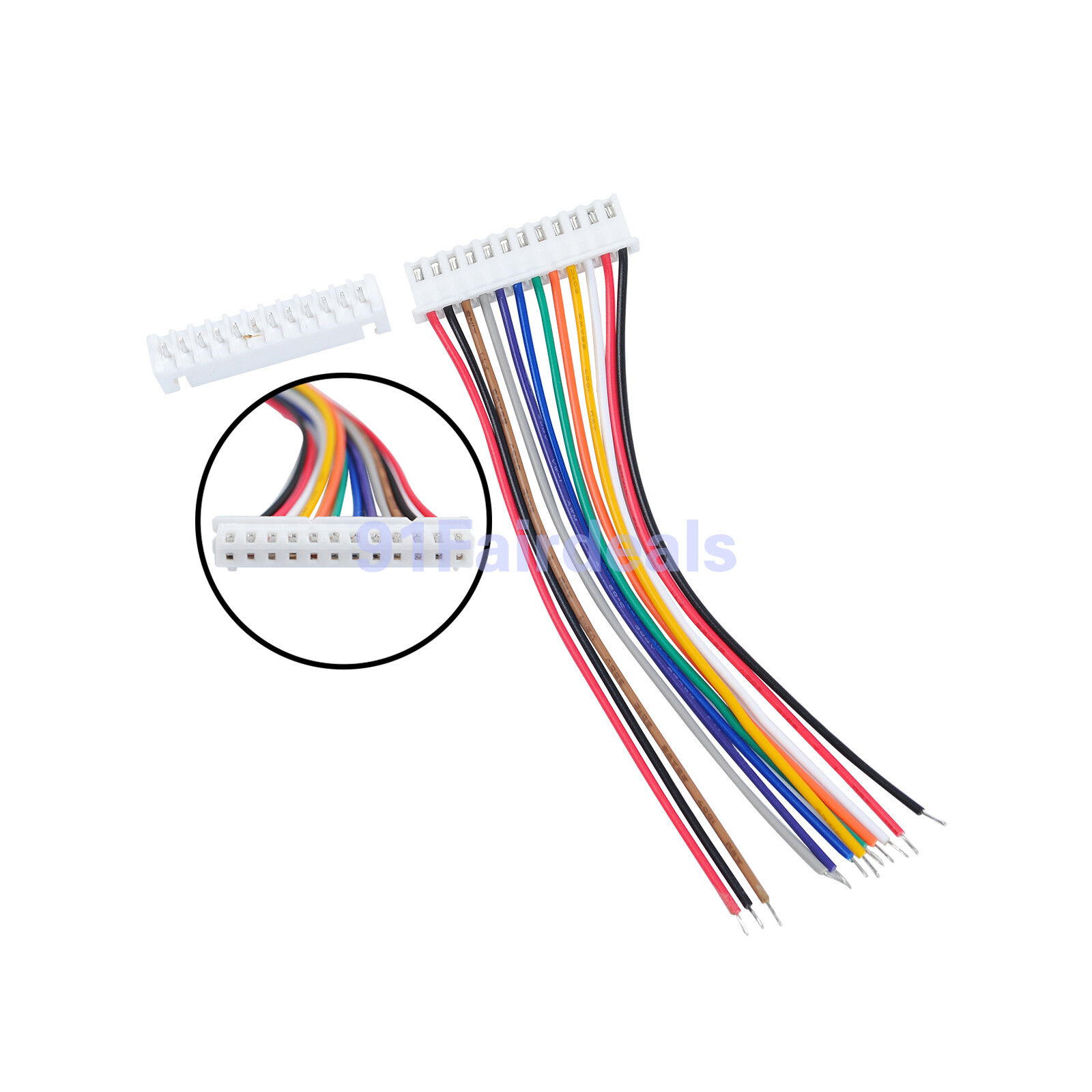 Lot JST-XH 10-Pin 11-Pin 12-Pin 2.54mm Female to Male Connector Cable 10/20/30CM