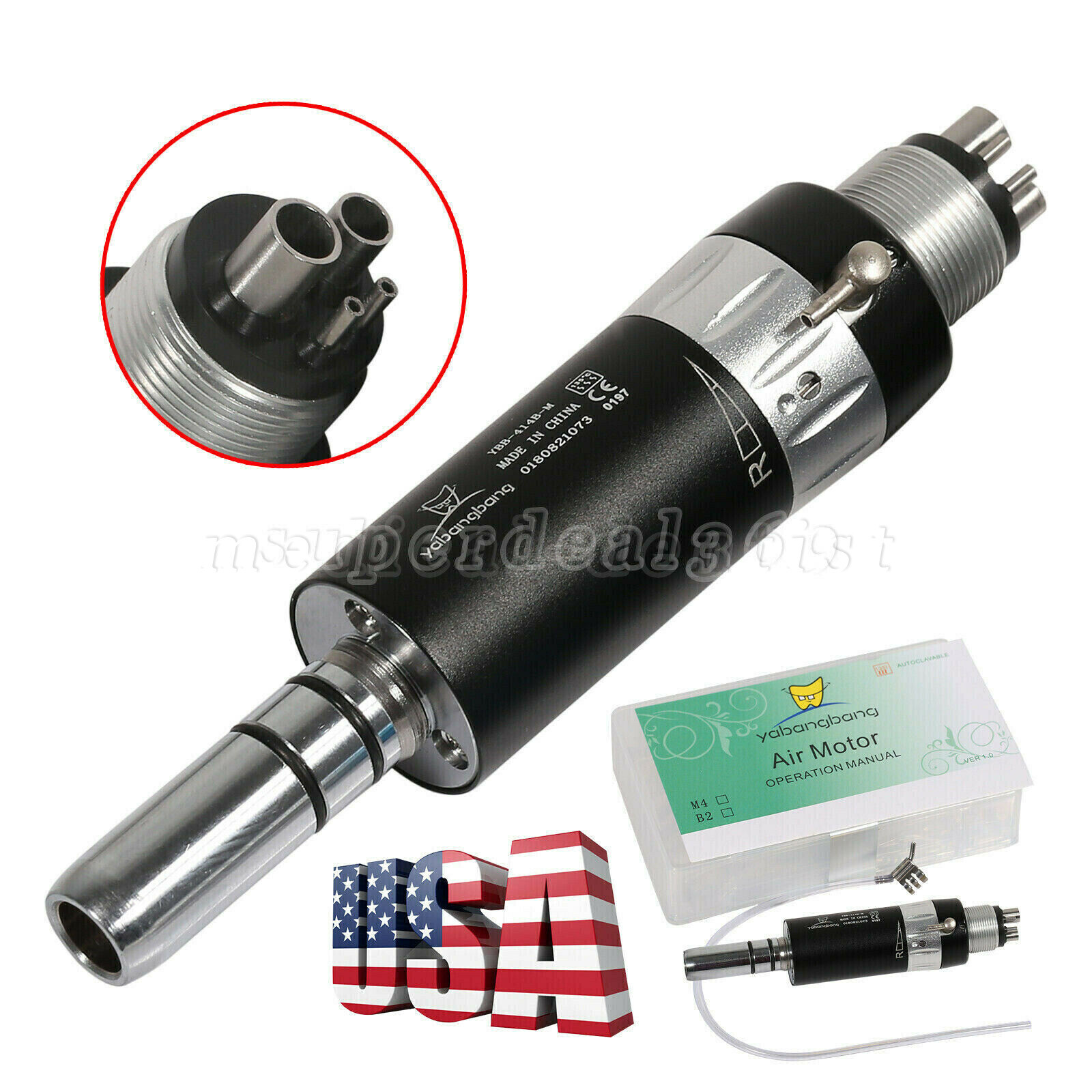 Dental low speed handpiece straight/ contra angle/air motor 2/4H E-type f/ NSK