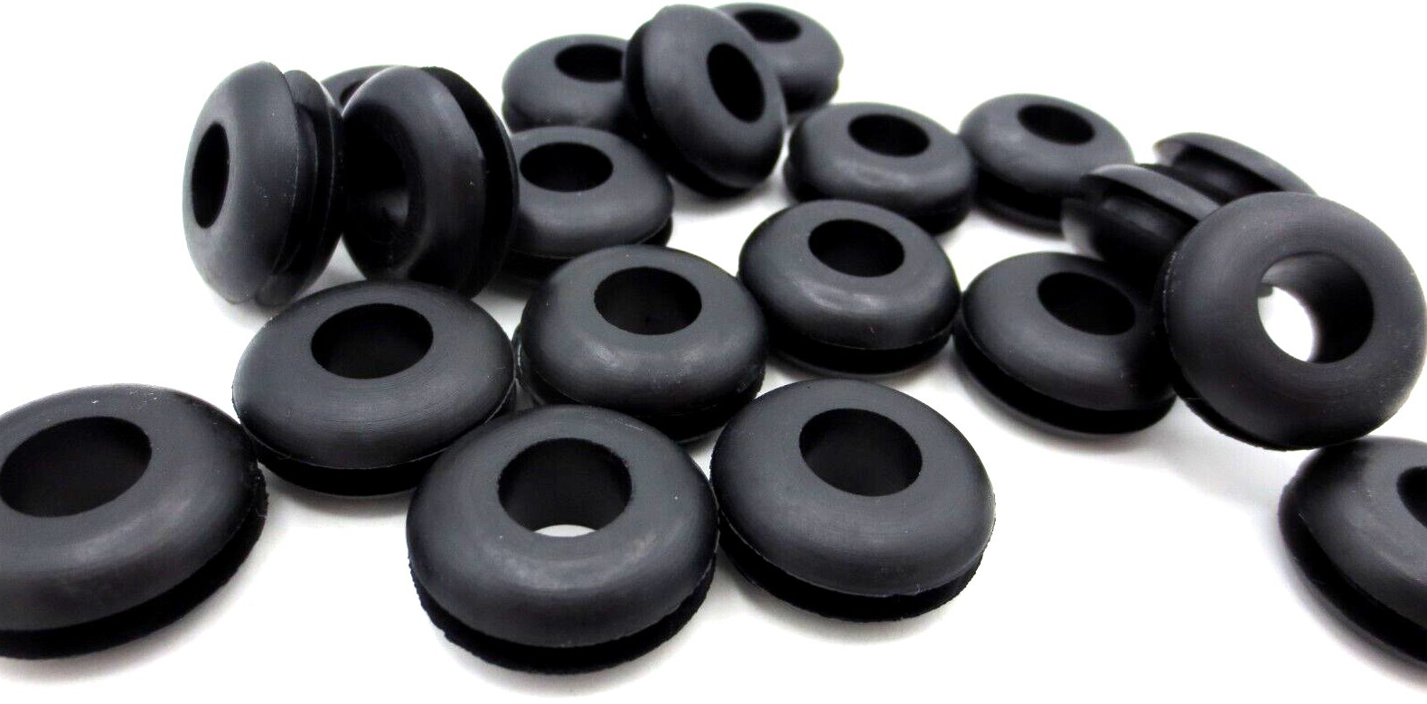 Rubber Grommet, Fits 5/8″ Round Hole, Fits 1/8″ Thick Material, 35Qty Per Pack