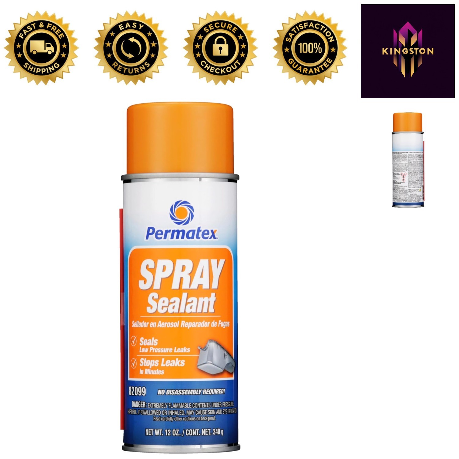 Water Resistant 12 oz Rubber Seal Spray – Perfect for Car and Home Repairs