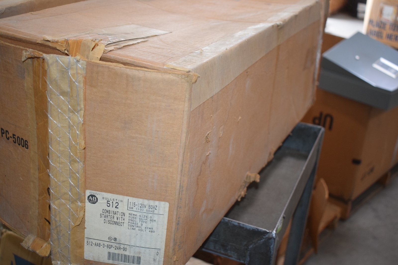 NEW Allen-Bradley 512-AAB-3-6GP-24R-90 Combination Starter With Disconnect Nema