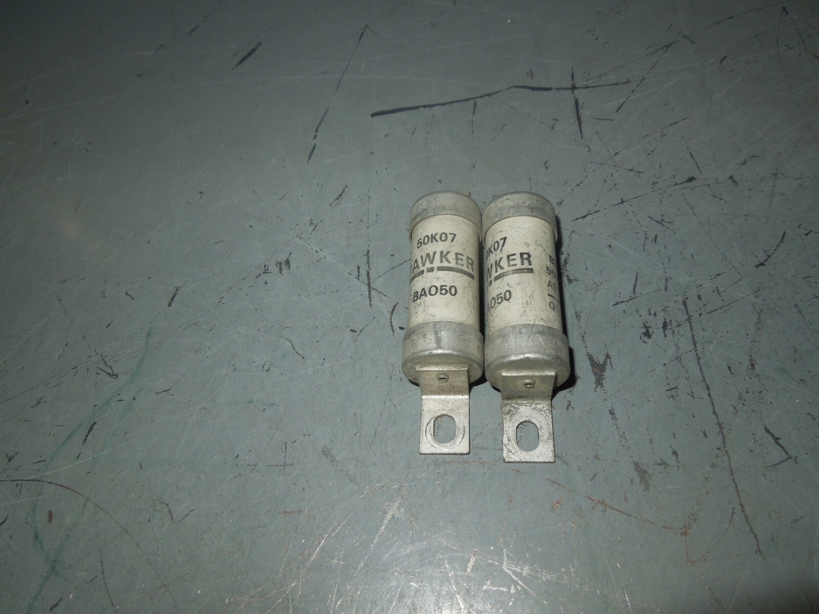 Set of 2 – Hawker BA050 / 50K07 50A 550V AC Fuses Used