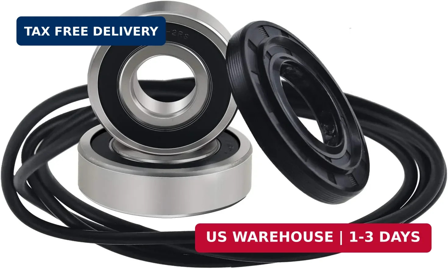 Front Load Washer Tub Bearings and Seal Kit Compatible for LG & Kenmore Etc Repl