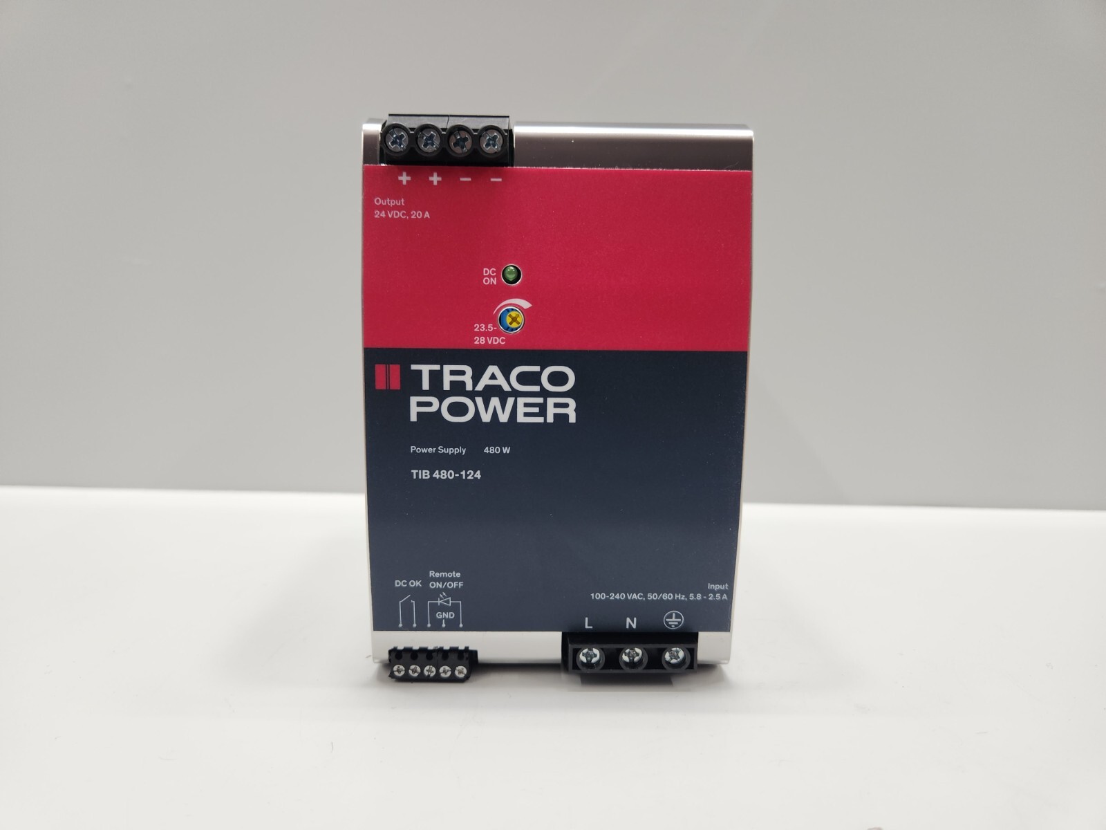 TRACO POWER TIB 480-124 DIN-RAIL POWER SUPPLY