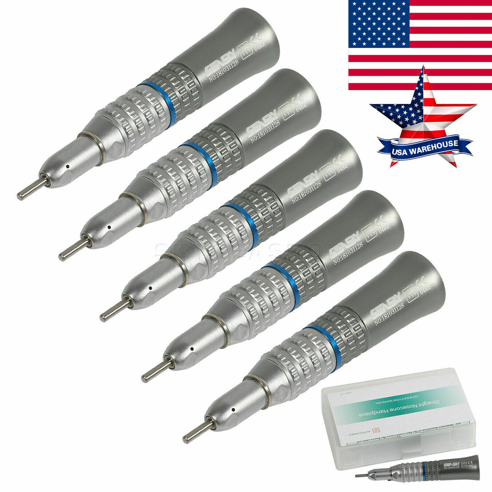 E-type Dental Straight Handpiece Slow Low Speed Nose cone Attachment NSK Style H