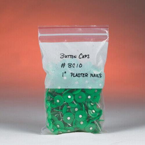 Resealable Poly Bag with White Block Label, 3 x 4 Inch, 1000 Pack, 2 Mil Clear