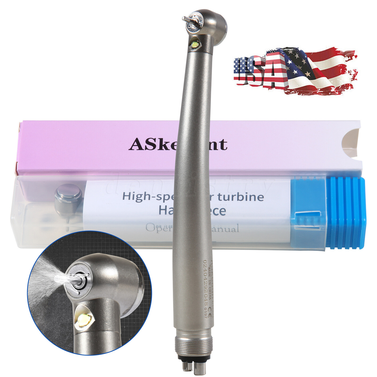 Dental LED Handpiece Kits E-generator Ceramic/Hygiene Prophy Handpiece Air Motor