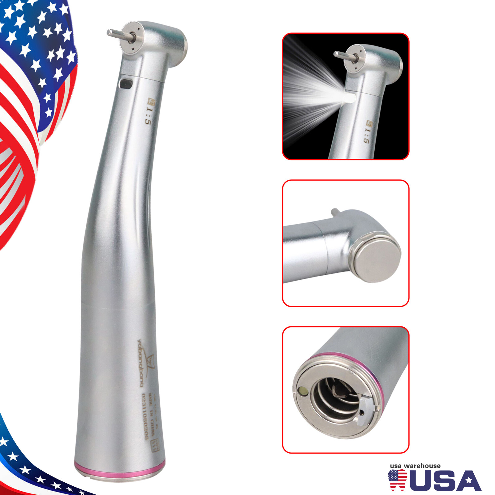 1:5/1:4.2 LED Dental Electric Contra Angle /4:1 Hygiene Prophy Handpiece Motor
