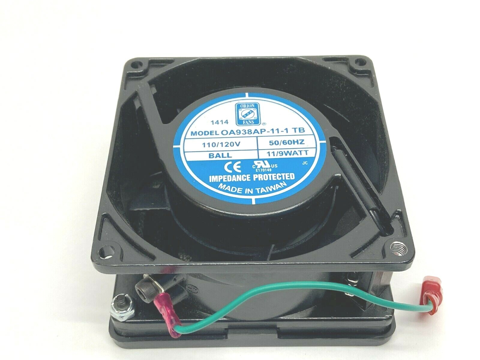 Orion OA938AP-11-1 TB AC Fan 115V 230V 92 x 92 x 38mm 3.62 x 3.62 X 1.5in