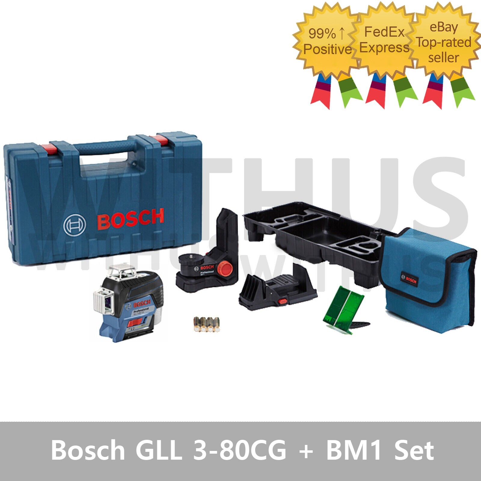 Bosch GLL 3-80CG + BM1 Set Multi Line Laser level Professional Green Line Laser