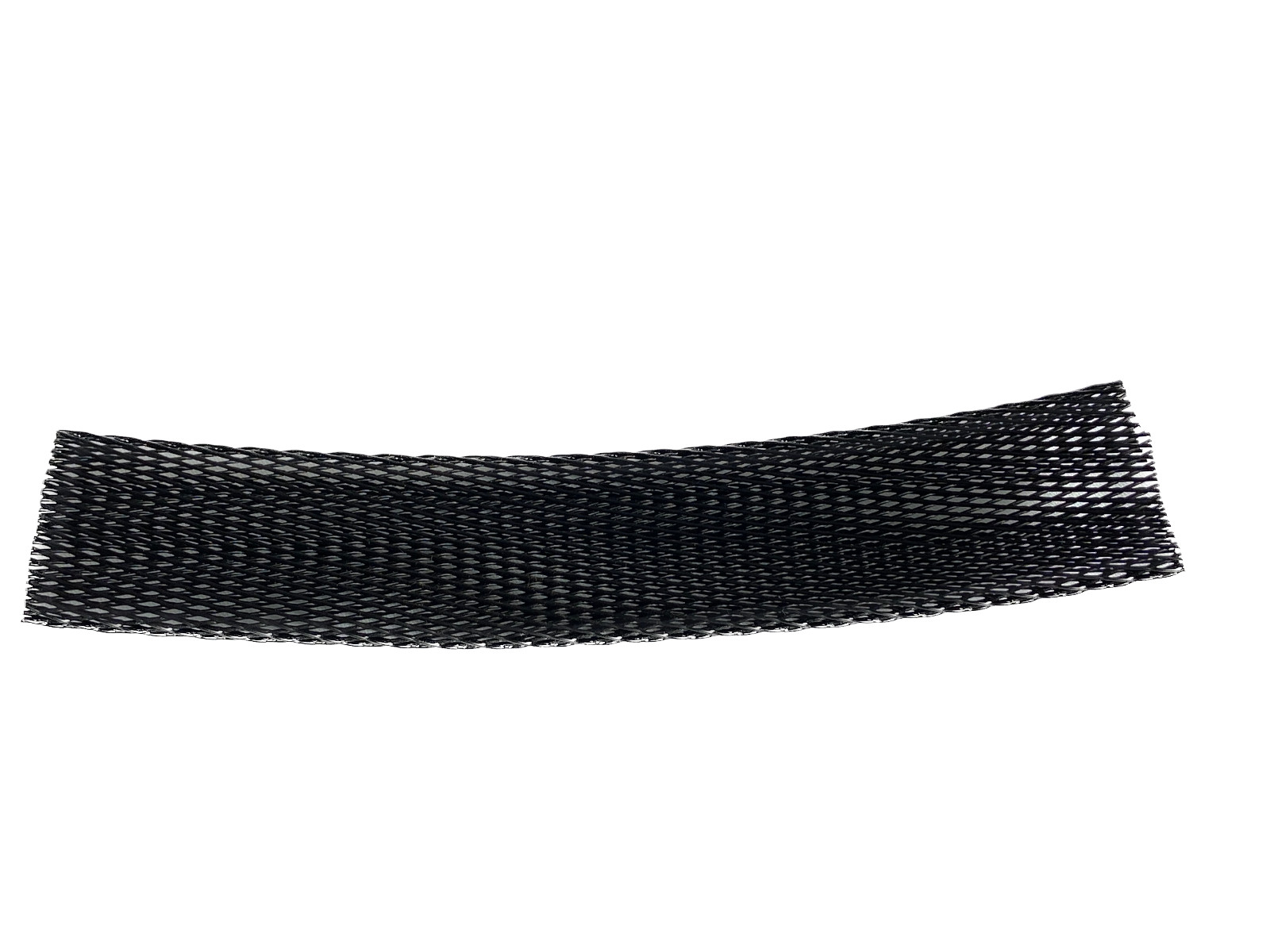 1-1/2″ – 2″ BLACK Plastic Web Mesh Protective Sleeve – Sold by the foot